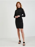 Black women's sweater dress with cut-outs ORSAY