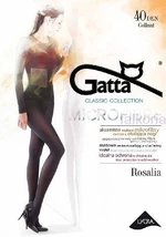 Gatta Rosalia 40 den 5-XL punčochové kalhoty 5-XL fumo/odstín hnědé