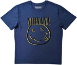Nirvana Camiseta de manga corta Inverse Smiley Azul M