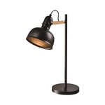 Czarna metalowa lampa stołowa (wysokość 56 cm) Reno – Candellux Lighting