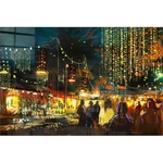 Szklany obraz 100x70 cm City Street – Wallity