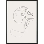 Plakat w ramie SKETCHLINE/FACE, 50x70 cm