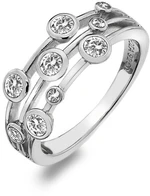 Hot Diamonds Luxusný strieborný prsteň s topaz a diamantom Willow DR207 55 mm