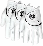 Footjoy Weathersof Mens Golf Glove (3 Pack) Regular LH White/Black M/L 2024