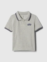 Grey boys' polo shirt pique GAP