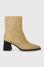 Semišové boty Vagabond Shoemakers HEDDA dámské, béžová barva, na podpatku, 5002.040.11