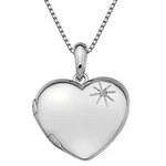 Hot Diamonds Strieborný náhrdelník Hot Diamonds Memoirs Heart Locket DP495 (retiazka, prívesok)