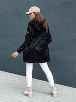 Women's transitional parka with hood HENRY black Dstreet