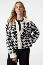 Trendyol Ecru Soft Texture Coat Look Knitwear Cardigan