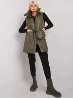 Adeline khaki down vest