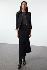 Trendyol Black Maxi Denim Skirt