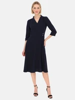 Potis & Verso Woman's Dress Harmoni Navy Blue