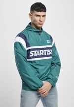 Starter Half Zip Retro Jacket retro zelená/modrá noční/bílá