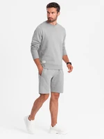 Ombre Men's sweatshirt set sweatshirt + shorts