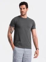 Ombre Men's classic cotton BASIC T-shirt - graphite