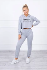 Grey printed set