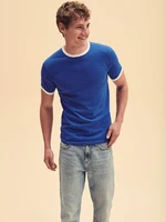 Ringer Fruit of the Loom Blue T-shirt