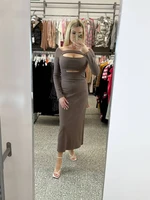 Brown pencil dress By o la la