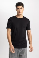 DEFACTO Slim Fit Crew Neck Short Sleeve Basic T-Shirt