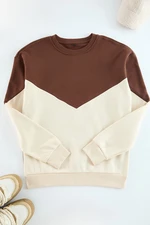 Trendyol Brown Regular/Normal Cut Fleece Inside/Warm Sweatshirt