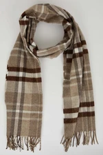 DEFACTO Men's Plaid Woven Scarf