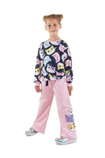 Denokids Cute Cats Girl's Tracksuit Set