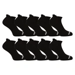 10PACK Nedeto low black socks