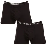 2PACK Men's Boxer Shorts Pietro Filipi Black