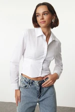 Trendyol White Fitted Shirt