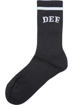 DEF College Socks Black