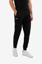 Tepláky Ellesse SHR04351-BLACK, čierna farba, jednofarebné