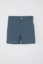 DEFACTO Baby Boy Striped Flared Poplin Shorts