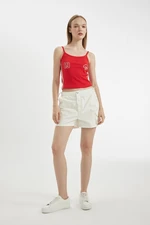 DEFACTO Cool Regular Fit Normal Waist Short Leg Gabardine Shorts