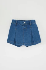 DEFACTO Baby Girl Elastic Waist Short Jean Shorts Skirt