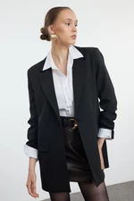 Trendyol Black Oversize Lined Blazer Jacket