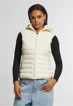 Women's ultra-light quilted vest cream