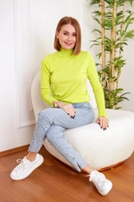 Dilvin 1268 Sweter Z Golfem Z Rękawami