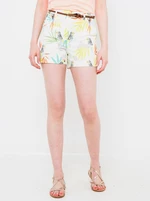 White patterned shorts CAMAIEU - Women