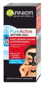 GARNIER PureActive Charcoal Zlupovacia maska proti čiernym bodkám s aktívnym uhlím 50 ml