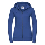 Blue women's hoodie with Authentic Russell zipper