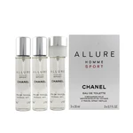 Chanel Allure Homme Sport EDT náplň 2 x 20 ml + EDT náplň s rozprašovačem 20 ml M čem 20 ml M