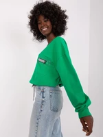 Green short blouse with pocket