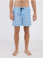 Blue Mens Patterned Swimwear Jack & Jones Fiji - Men