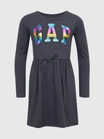 Gray Girly Dress Dress with GAP Logo