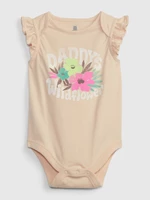 Béžové baby body organic GAP Daddy