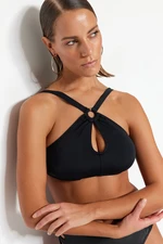 Trendyol Black Cut Out Detailed Bikini Top