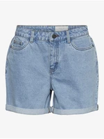 Light Blue Denim Shorts Noisy May Smiley - Women