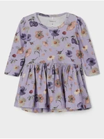 Light purple girly patterned dress name it Barbora - Girls