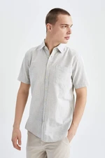 DEFACTO Regular Fit Short Sleeve One Side Pocket Shirt