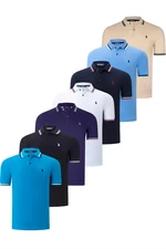 SEVEN SET T8594 DEWBERRY MENS T-SHIRT-BLACK-WHITE-NAVY-LIGHT BLUE-DARK BLUE-BEJ-PURPLE